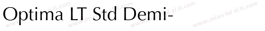 Optima LT Std Demi字体转换